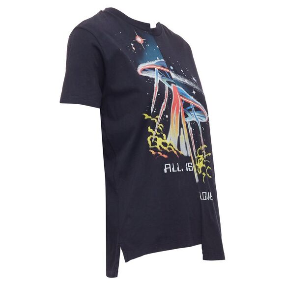 Stella Mccartney All Is Love UFO Bias Cut Cotton T-Shirt